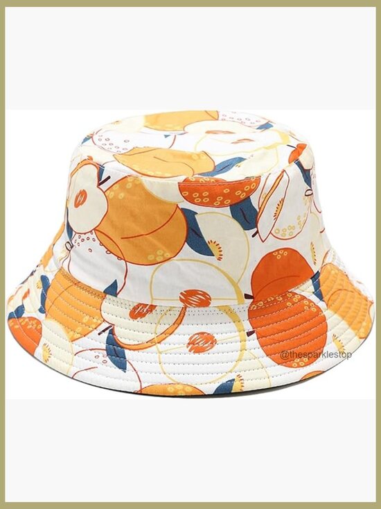 Accessories - Reversible Bucket Hat, Polycotton, SPF 15 Sun Protection